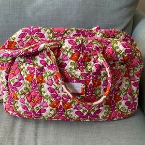 Vera Bradley Grand Traveler-Pink tulip